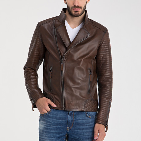 Sebastian Leather Jacket // Chestnut (S)