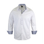 Mikey Modern-Fit Long-Sleeve Men's Dress Shirt // White (M)