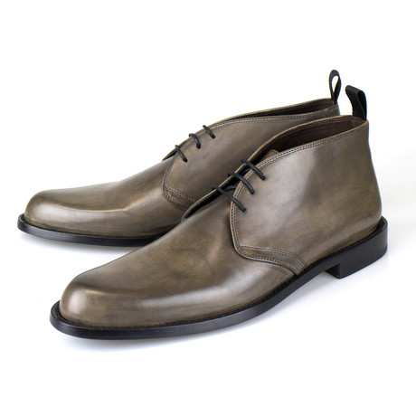 Canali // Leather Chukka Boots // Brown (US: 7)