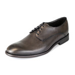 Canali // Leather Derby Shoe // Brown (8.5)