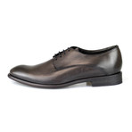 Canali // Leather Derby Shoe // Brown (US: 8.5)