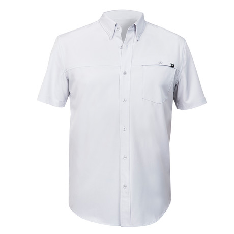 Laird Hamilton Mens MAGNATE Short Sleeve Shirt with HYPER4 Stretch Fabric