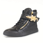 Giuseppe Zanotti // London Lindos-Vague Sneakers // Black (US: 8.5)