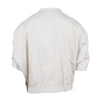 Brunello Cucinelli // Women's Short Sleeve Zip-Up Jacket // White (Euro: 44)