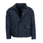 Womens Zip-Up Trench Coat // Blue (Euro: 42)