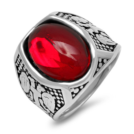 Red Statement Ring (Size 9)