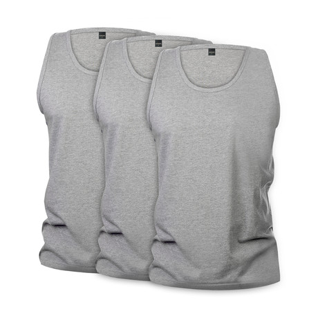 Tank Top // Heather Gray // 3 Pack (S)