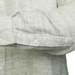 The Cove Linen Blend Shirt // Sand (XL)