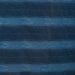 Tidal Bay Jacquard Yarn Woven Shirt // Navy (L)