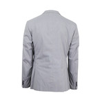 Striped Cotton Blend 2 Button Sport Coat // Gray (Euro: 50)