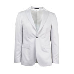 White Wool Blend 1 Button Sport Coat // White (Euro: 46)
