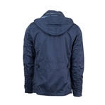 Pal Zileri // Cotton + Removable Hood Trench Coat // Blue (Euro: 48)