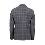 Plaid Wool Blend 2 Button Sport Coat // Gray (Euro: 44)