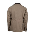 Pal Zileri // Cotton + Leather Trimmings Jacket // Brown (Euro: 50)