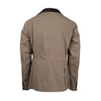 Pal Zileri // Cotton + Leather Trimmings Jacket // Brown (Euro: 44)