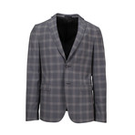 Plaid Wool Blend 2 Button Sport Coat // Gray (Euro: 50)