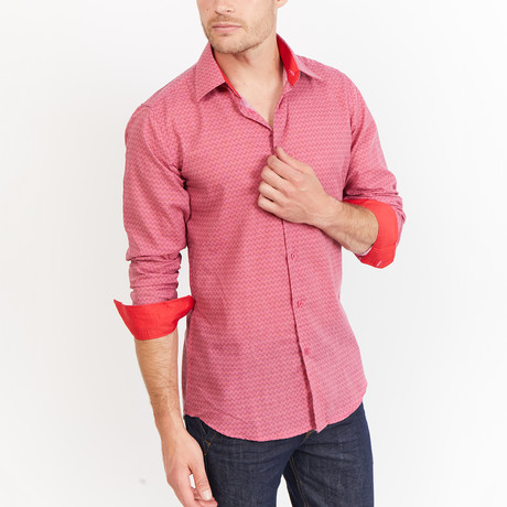 Jeffrey Button-Up // Slate Red (S)