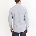 Gerald Button-Up // Gray + Blue + White (S)