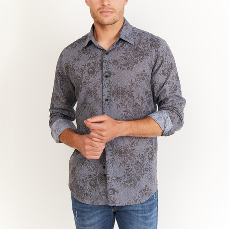 Jimmie Button-Up // Gray Print (S)