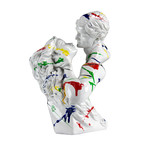 Lovers Embrace Abstract Bust