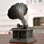 Vintage Gramophone Figurine