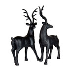 Stag Duo Statue // Set of 2