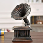 Vintage Gramophone Figurine