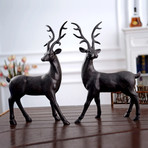 Stag Duo Statue // Set of 2