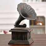 Vintage Gramophone Figurine