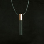 Lockstone One Pendant + Black Stone // Copper