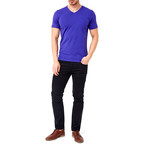 T-Shirt Collar Shirt // Purple (XL)