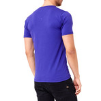 T-Shirt Collar Shirt // Purple (S)