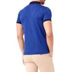 Collar Shirt // Bright Blue + Black (XL)