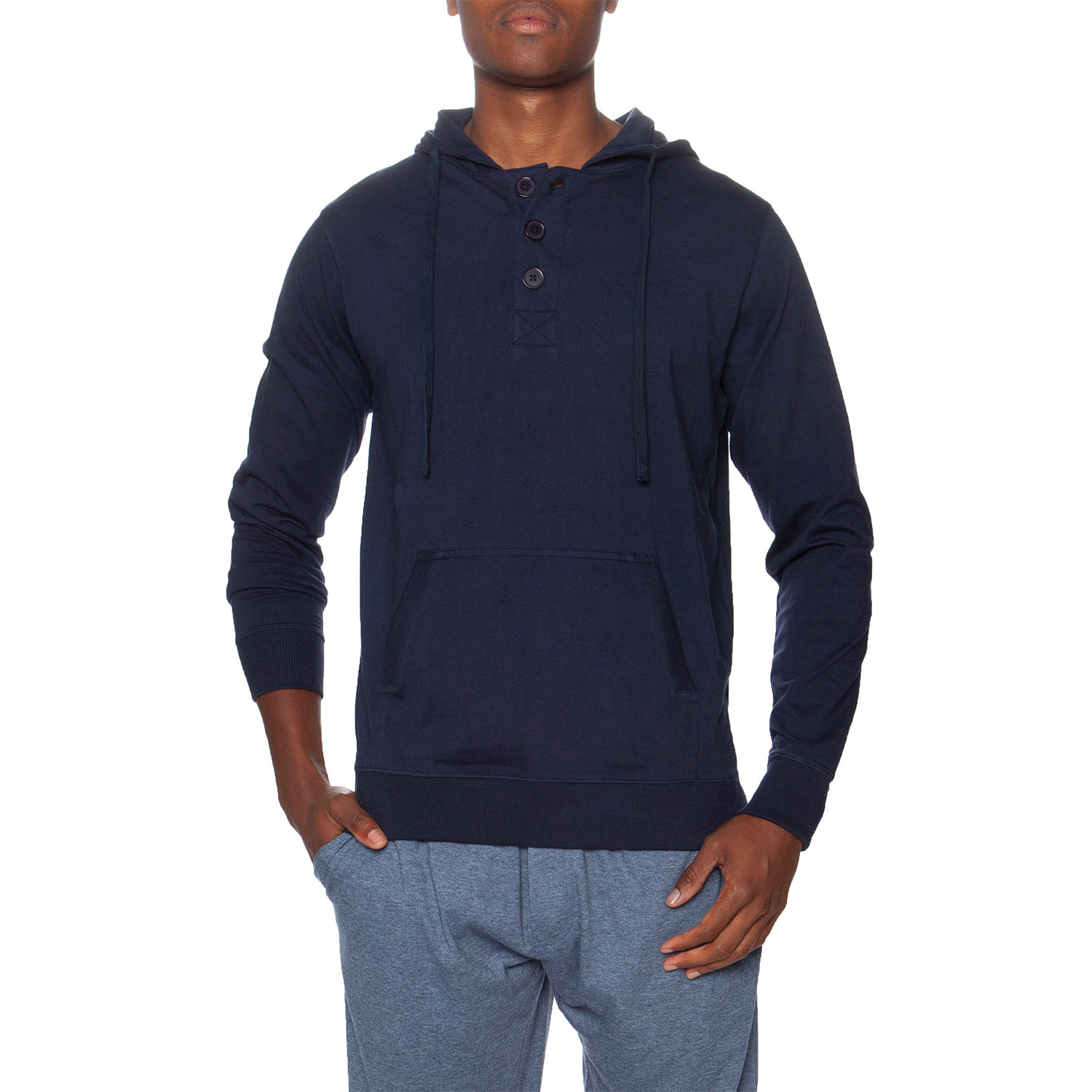 Light Weight Henley Hoodie // Navy (2XL) - Unsimply Stitched - Touch of ...