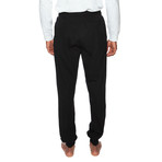 Light Weight Jersey Cuffed Lounge Pant // Black (L)