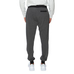 Contrasted Cuffed Lounge Pant // Dark Gray + Black (S)