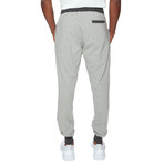 Contrasted Cuffed Lounge Pant // Light Gray + Dark Gray (S)