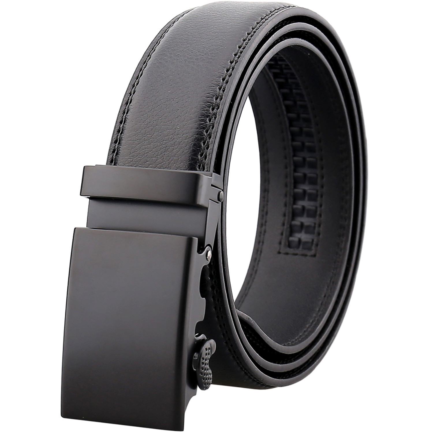 Haute Automatic Adjustable Leather Belt // Pitch Black - Blanc - Touch ...