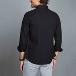 Pocket Oxford Button-Up Shirt // Black (S)