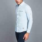 Pocket Oxford Button-Up Shirt // Blue (S)