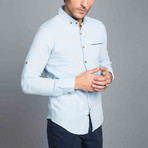 Pocket Oxford Button-Up Shirt // Blue (S)