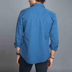 Quality Design Button-Up Shirt // Indigo (M)
