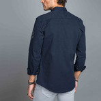 Pilot's Button-Up Shirt // Navy (S)