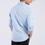 Roll-Up Oxford Button-Up Shirt // Blue (M)