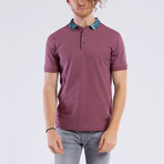 Tropical Collar Polo // Purple (S)