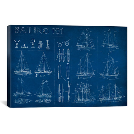 Sailing Infograph // Ethan Harper (18"H x 26"W x 0.75"D)