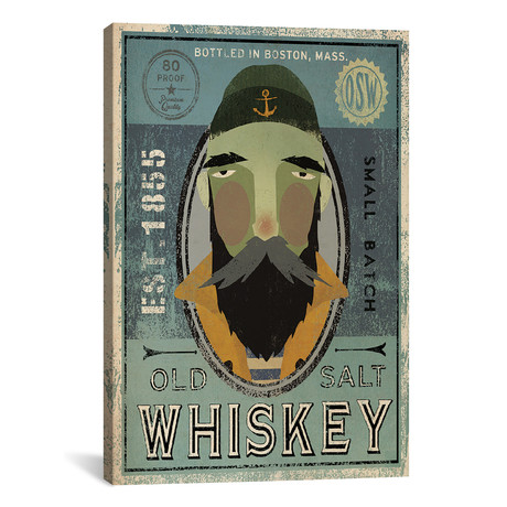 Old Salt Whiskey (Fisherman V) // Ryan Fowler (26"H x 18"W x 0.75"D)
