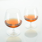 Wingback Brandy Glass // Set of 4