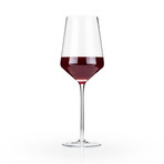 Raye Angled Crystal Bordeaux Glasses