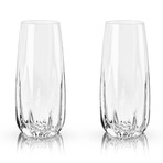 Raye Collection // Crystal Cactus Champagne Flutes // Set of 2